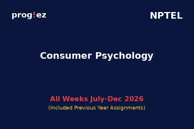 Consumer Psychology July-Dec 2026