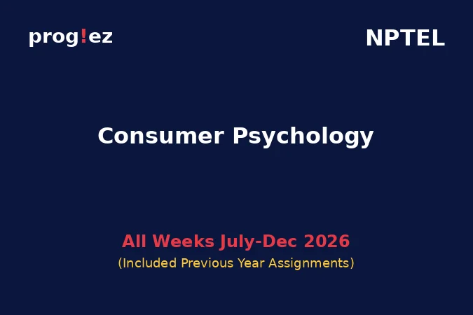 Consumer Psychology July-Dec 2026