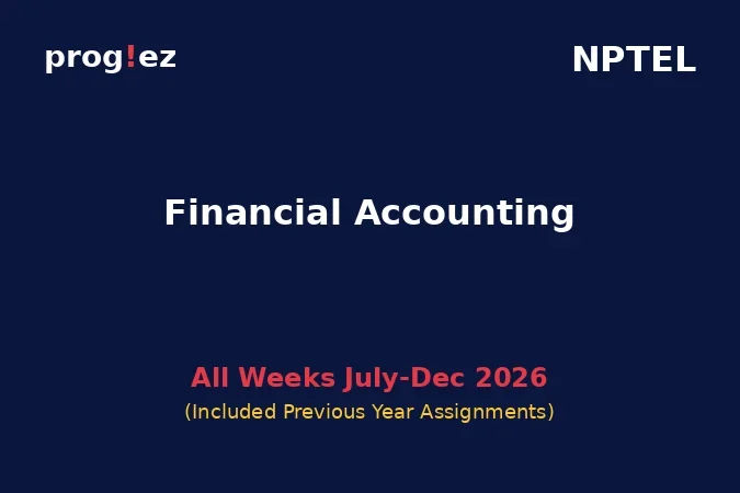 Financial Accounting July-Dec 2026