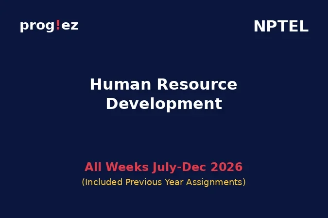Human Resource Development July-Dec 2026