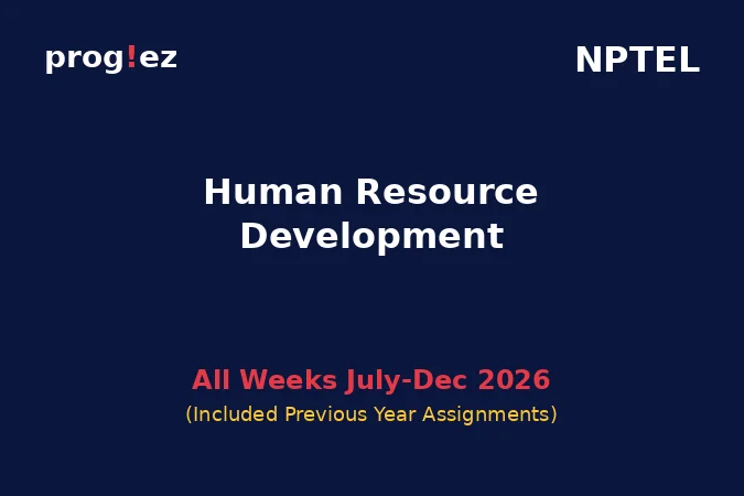 Human Resource Development July-Dec 2026
