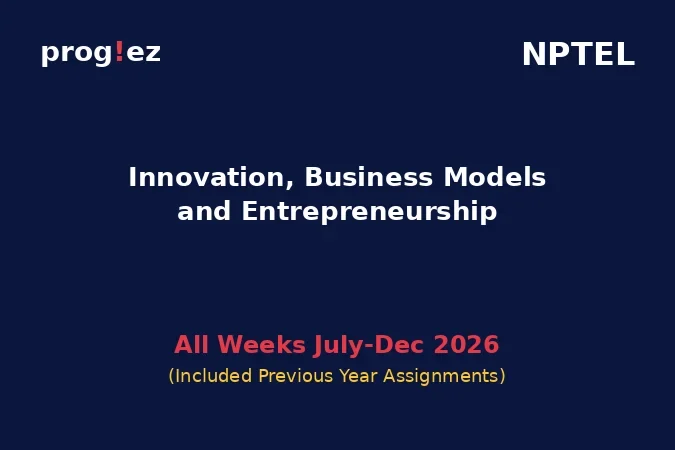 Innovation, Business Models and Entrepreneurship July-Dec 2026