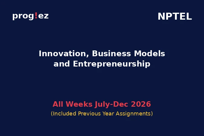 Innovation, Business Models and Entrepreneurship July-Dec 2026