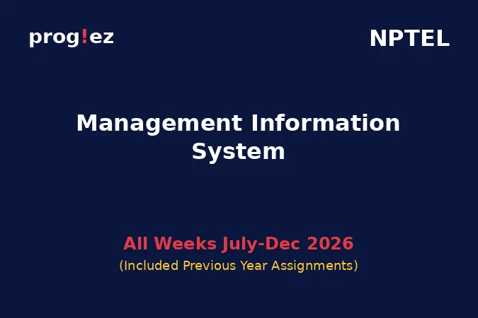 Management Information System July-Dec 2026