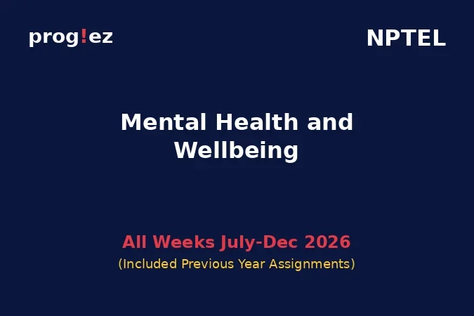 Mental Health and Wellbeing July-Dec 2026