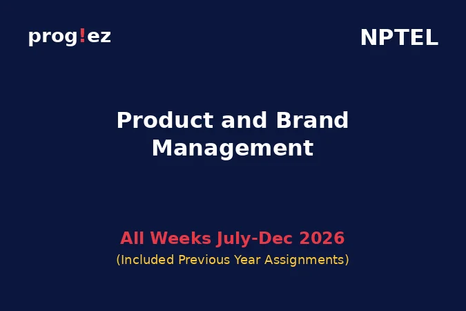 Product and Brand Management July-Dec 2026