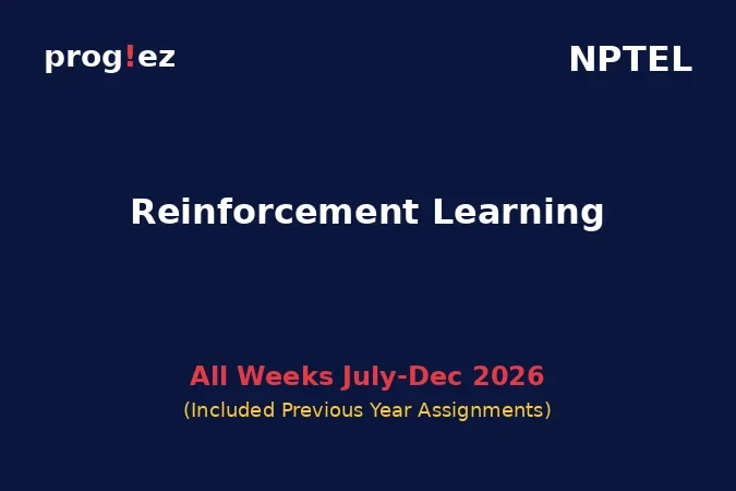 Reinforcement Learning July-Dec 2026