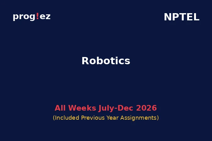 Robotics July-Dec 2026 Robotics July-Dec 2026