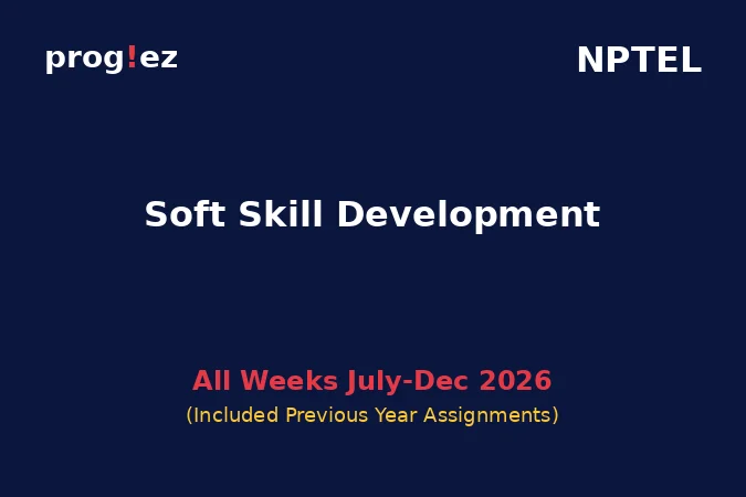 Soft Skill Development July-Dec 2026