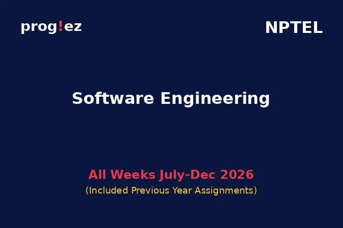 Software Engineering July-Dec 2026 Software Engineering July-Dec 2026