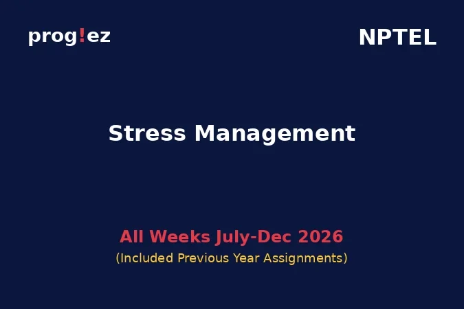 Stress Management July-Dec 2026