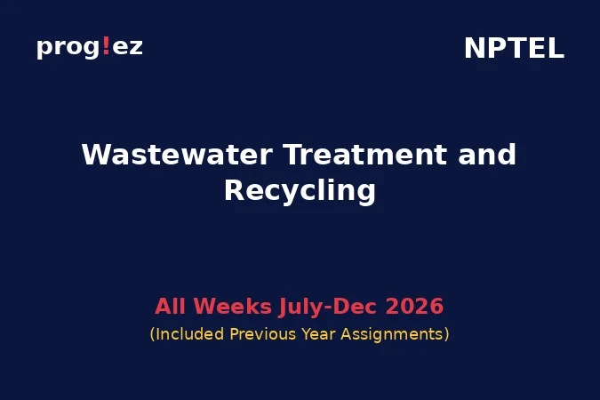 Wastewater Treatment and Recycling July-Dec 2026